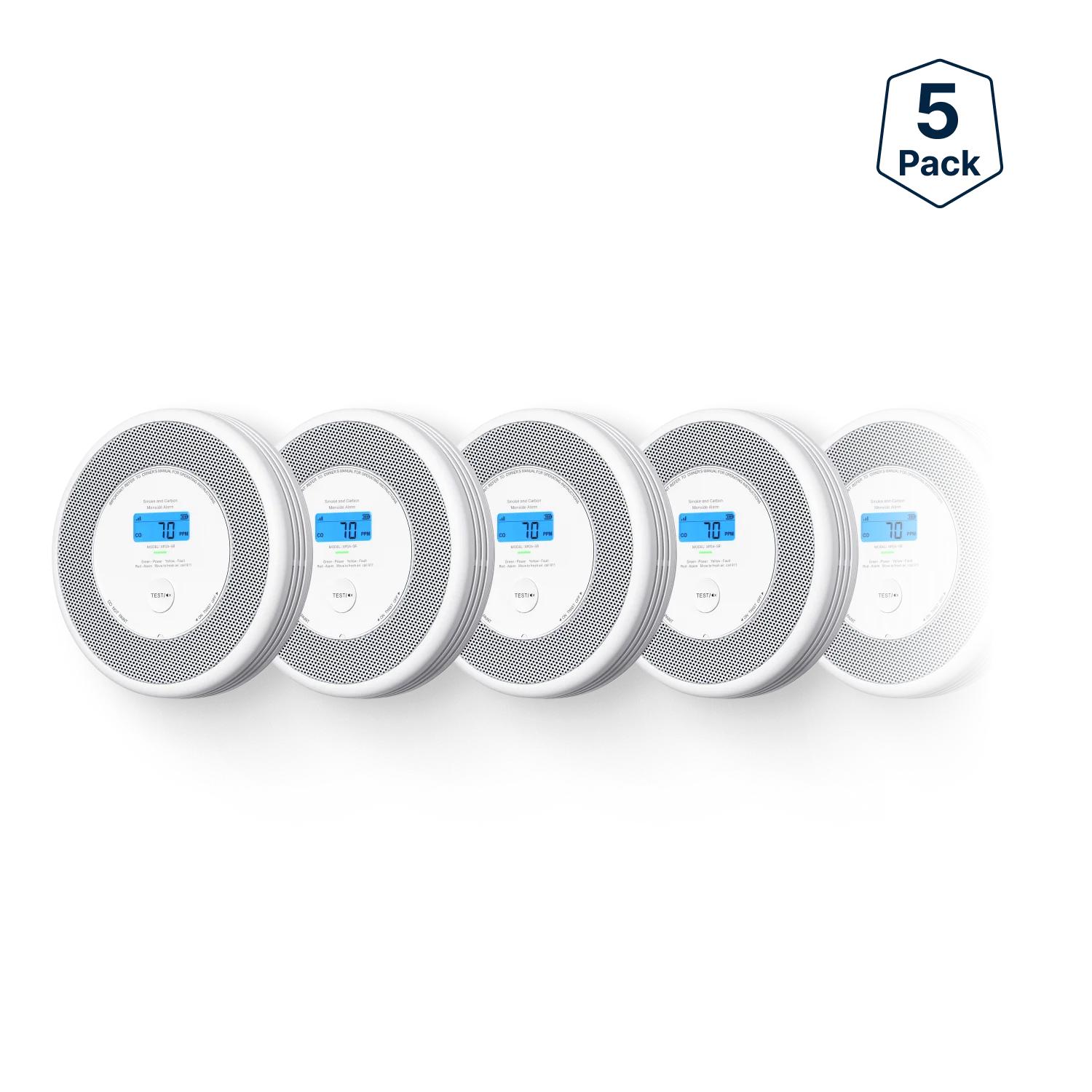 XP0A-SR Standalone Smoke and CO Alarm with Voice Alerts - Image 3