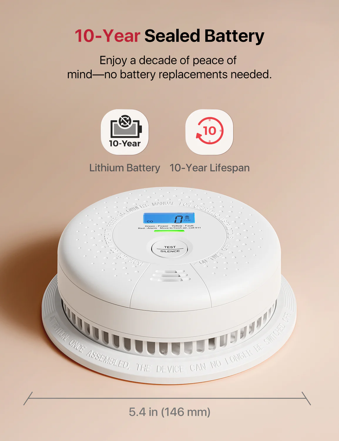 SC01 Standalone Smoke and CO Alarm - Image 8