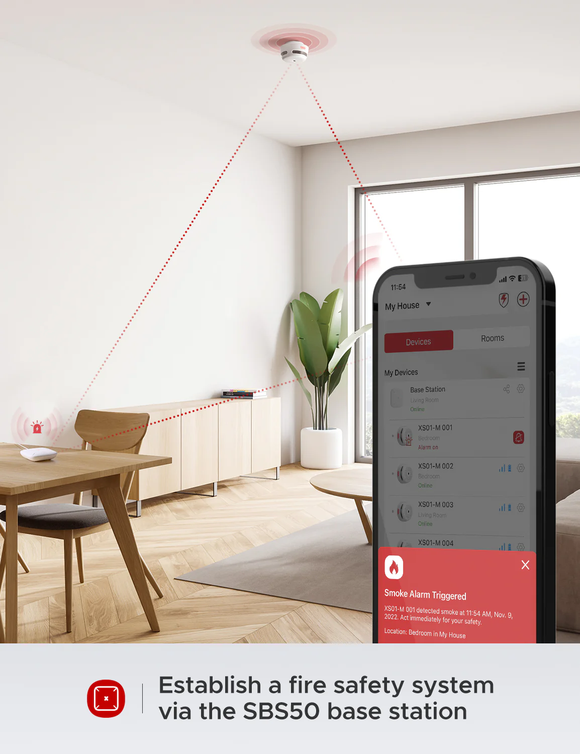 XS01-M Interconnected Smart Smoke Alarm - Image 7