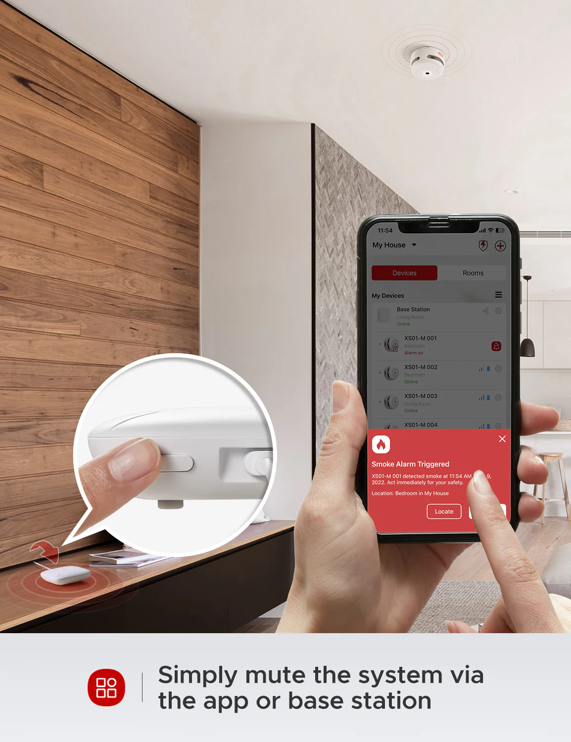 XS01-M Interconnected Smart Smoke Alarm - Image 9