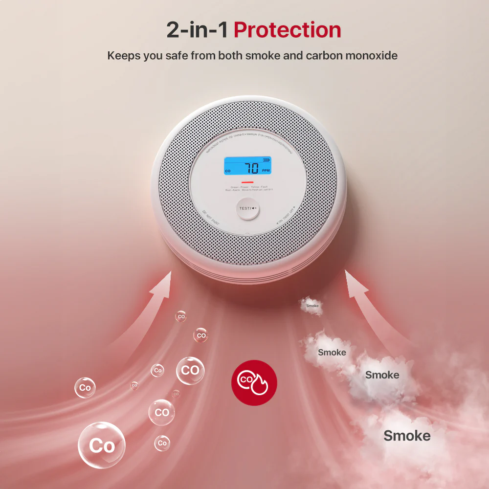 XP0A-MR Interconnected Smart Smoke and CO Alarm with Voice Alerts - Image 4