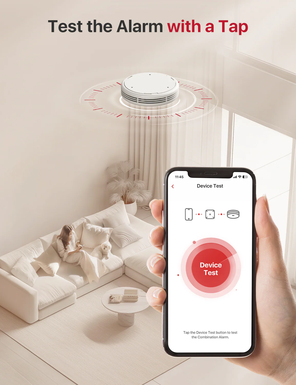 XP0A-MR Interconnected Smart Smoke and CO Alarm with Voice Alerts - Image 6