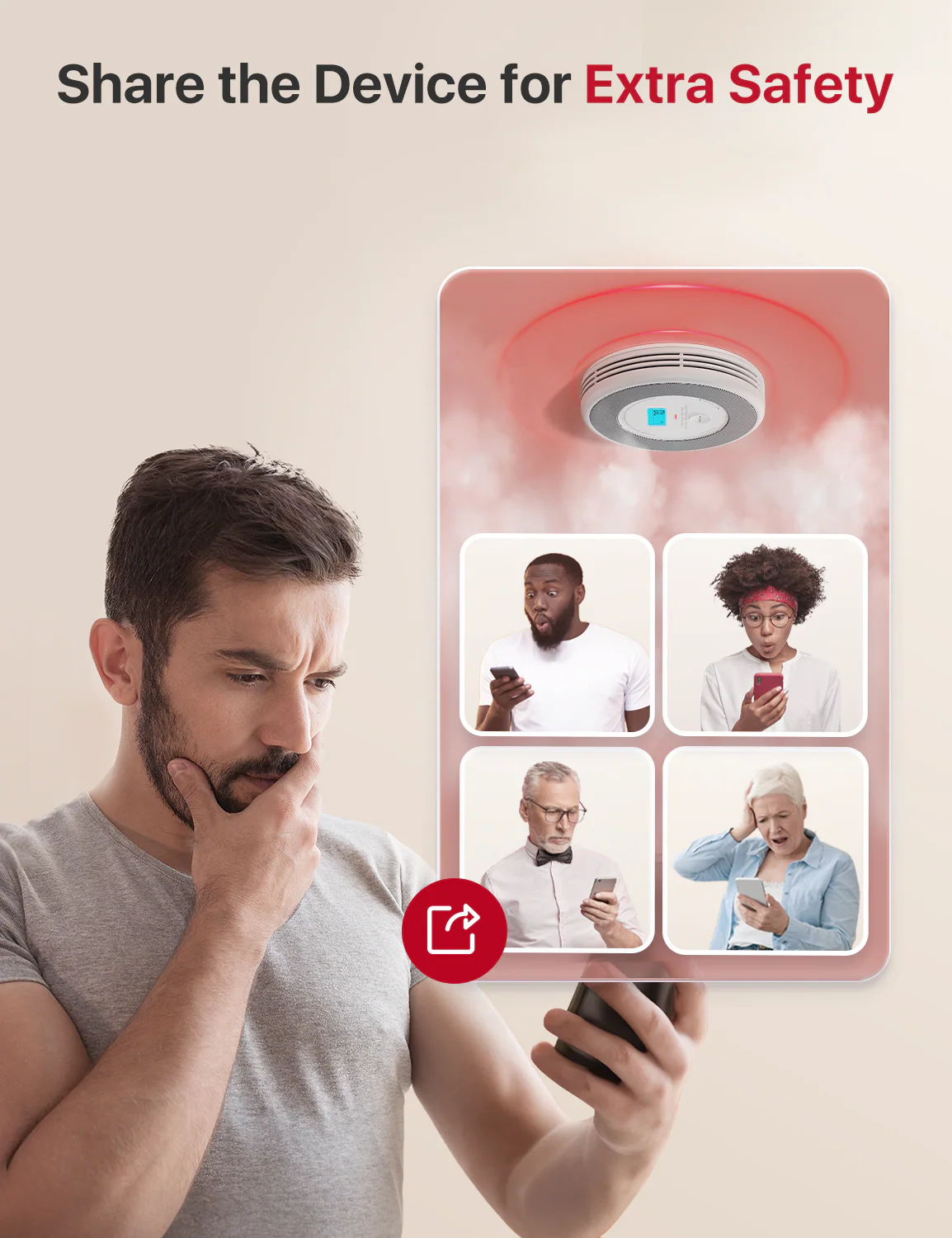 XP0A-MR Interconnected Smart Smoke and CO Alarm with Voice Alerts - Image 7
