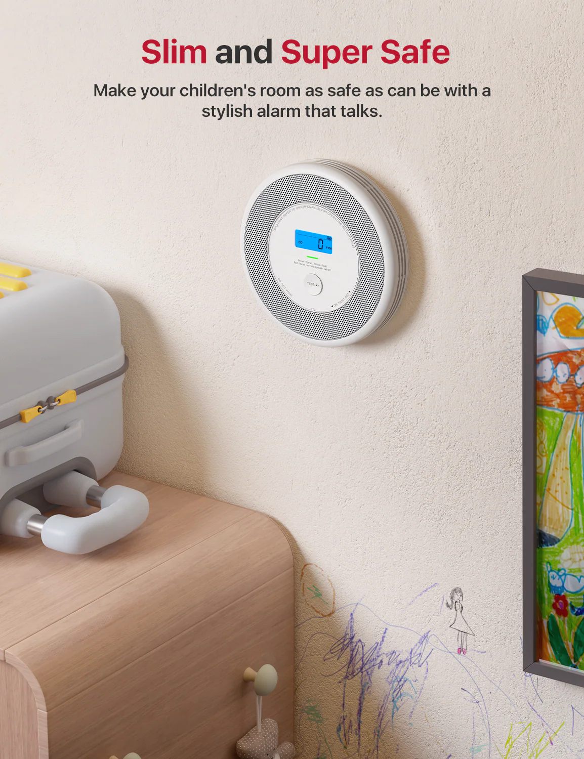 XP0A-MR Interconnected Smart Smoke and CO Alarm with Voice Alerts - Image 8