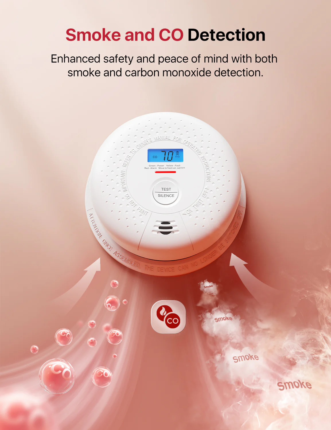 SC01-W Wireless Interconnected Smoke and CO Alarm - Image 8