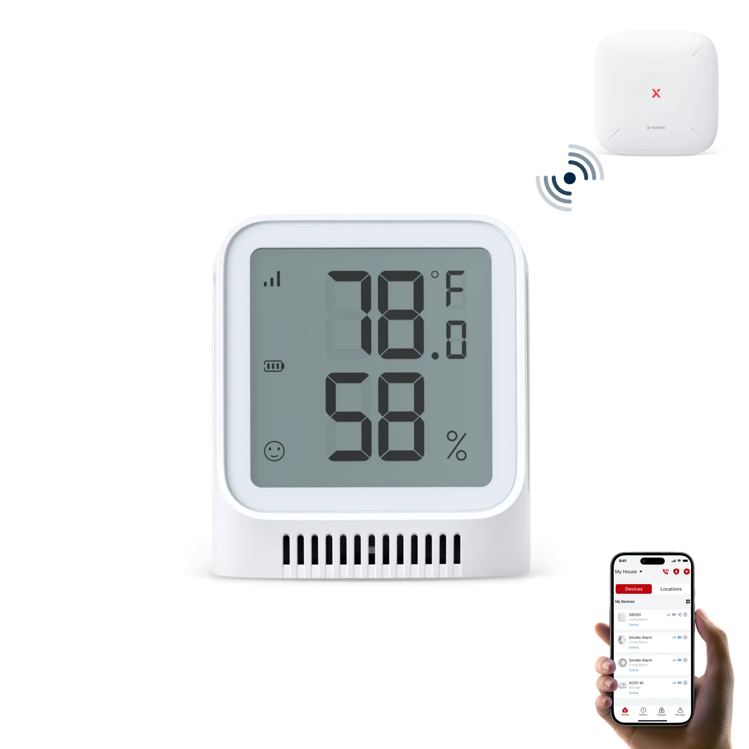Navigation-Home Alarms-Thermometer & Hygrometer