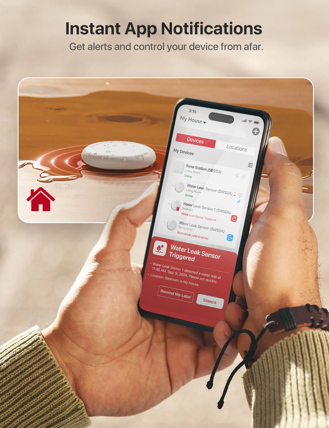 SWS0A Ultra-thin Smart Water Leak Alarm - Image 5