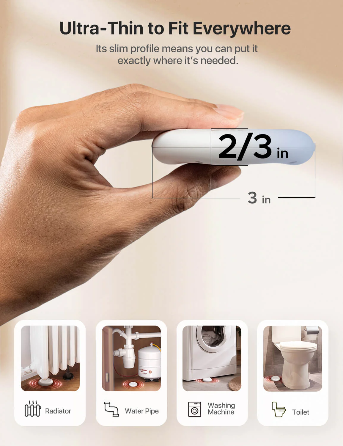 SWS0A Ultra-thin Smart Water Leak Alarm - Image 6