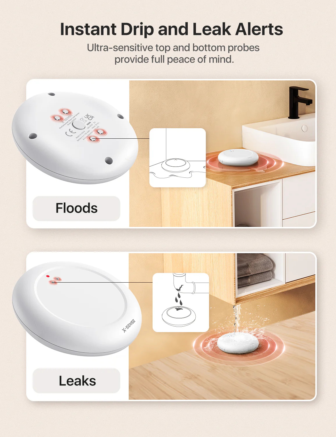 SWS0A Ultra-thin Smart Water Leak Alarm - Image 8