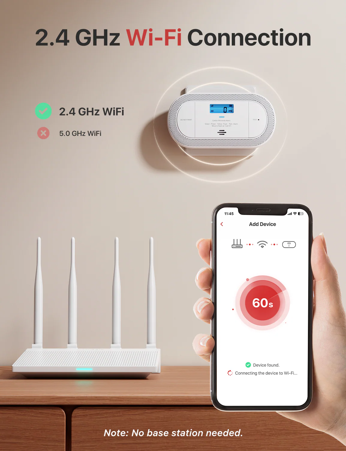 XC0C-iA Plug-in Smart Carbon Monoxide Alarm - Image 3
