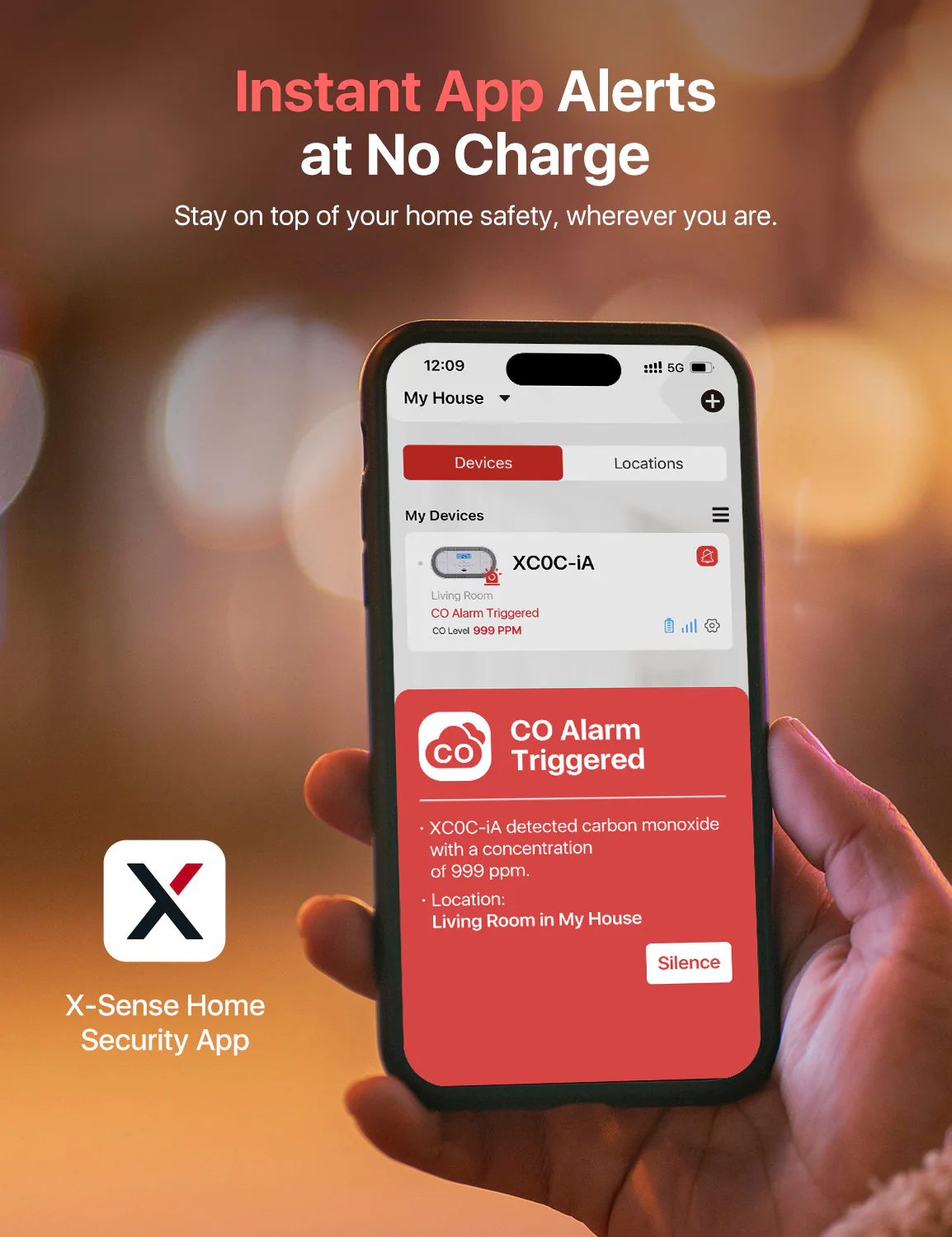 XC0C-iA Plug-in Smart Carbon Monoxide Alarm - Image 4