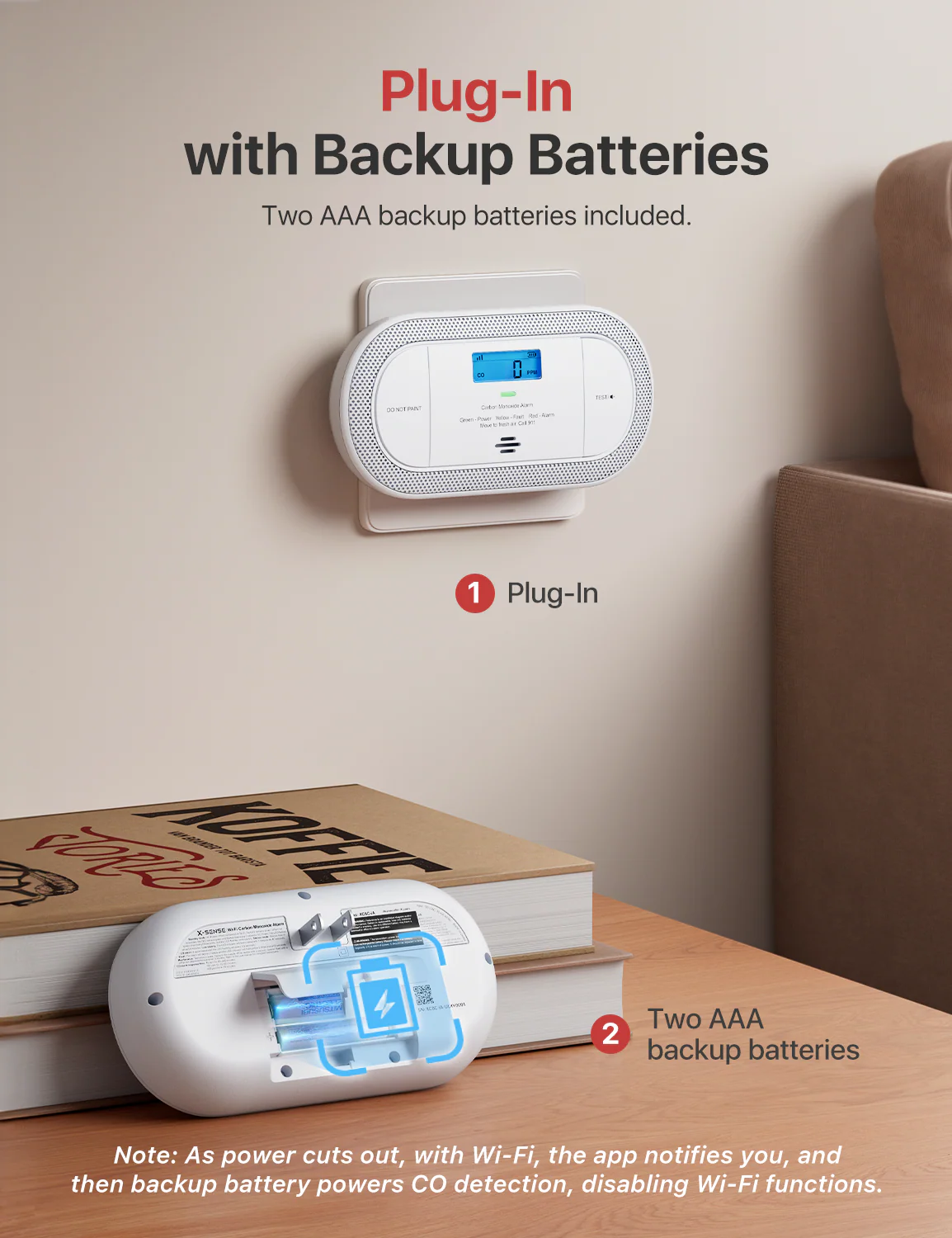 XC0C-iA Plug-in Smart Carbon Monoxide Alarm - Image 5