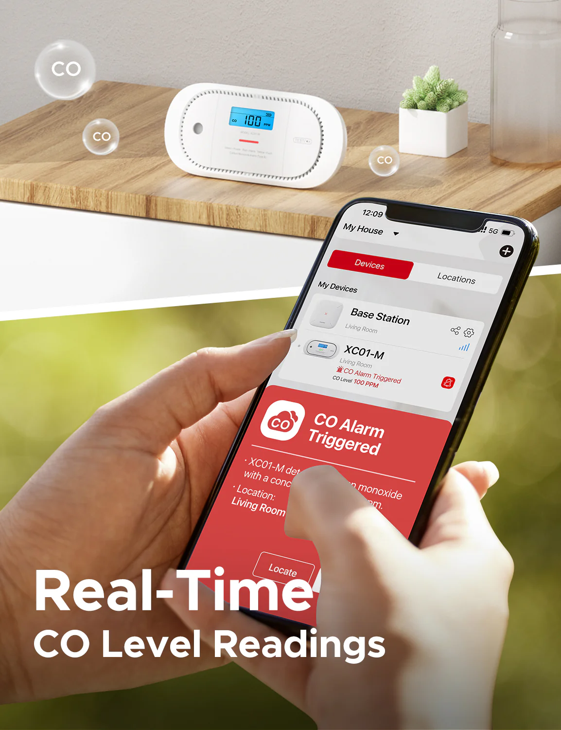 XC01-M Interconnected Smart Carbon Monoxide Alarm - Image 3