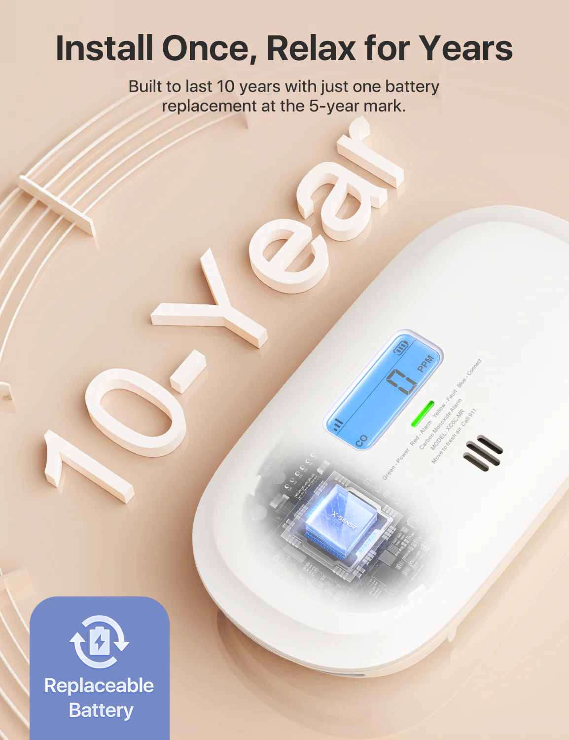XC0C-MR Interconnected Smart Carbon Monoxide Alarm - Image 7