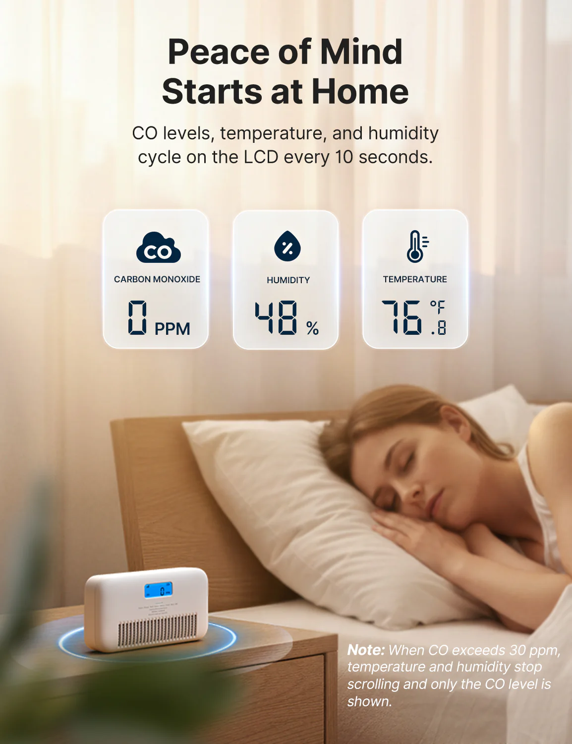XC0M-iR Smart Carbon Monoxide Alarm with Voice Alerts - Image 5
