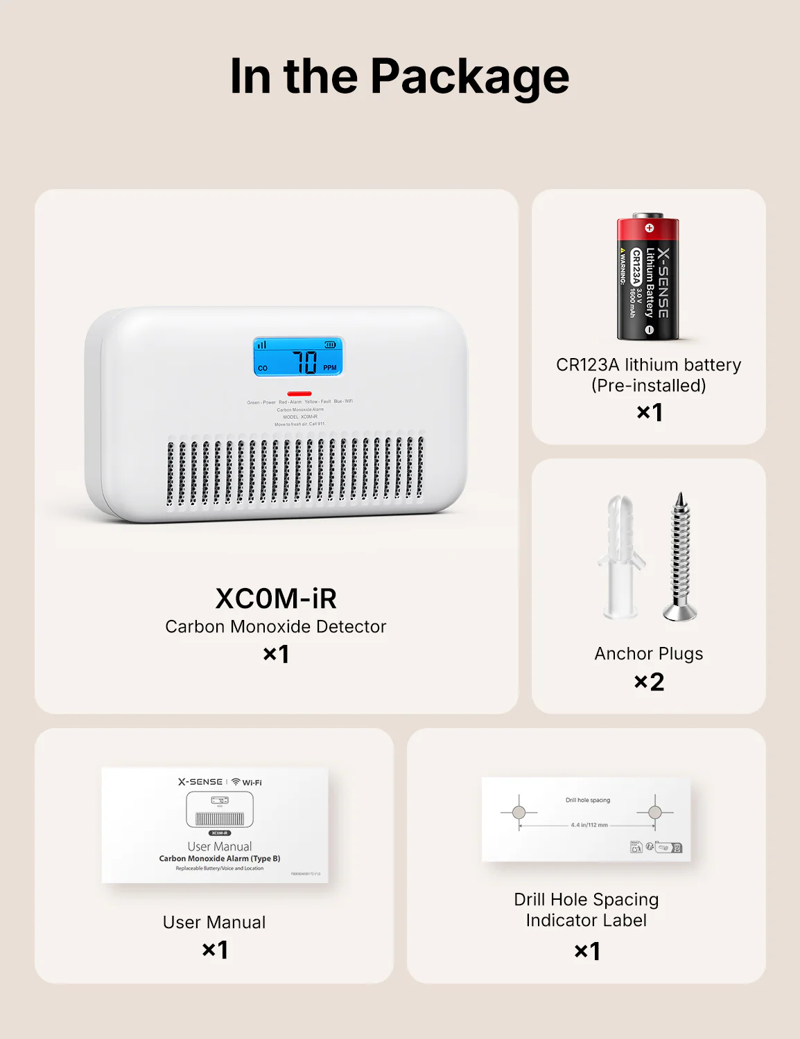 XC0M-iR Smart Carbon Monoxide Alarm with Voice Alerts - Image 8