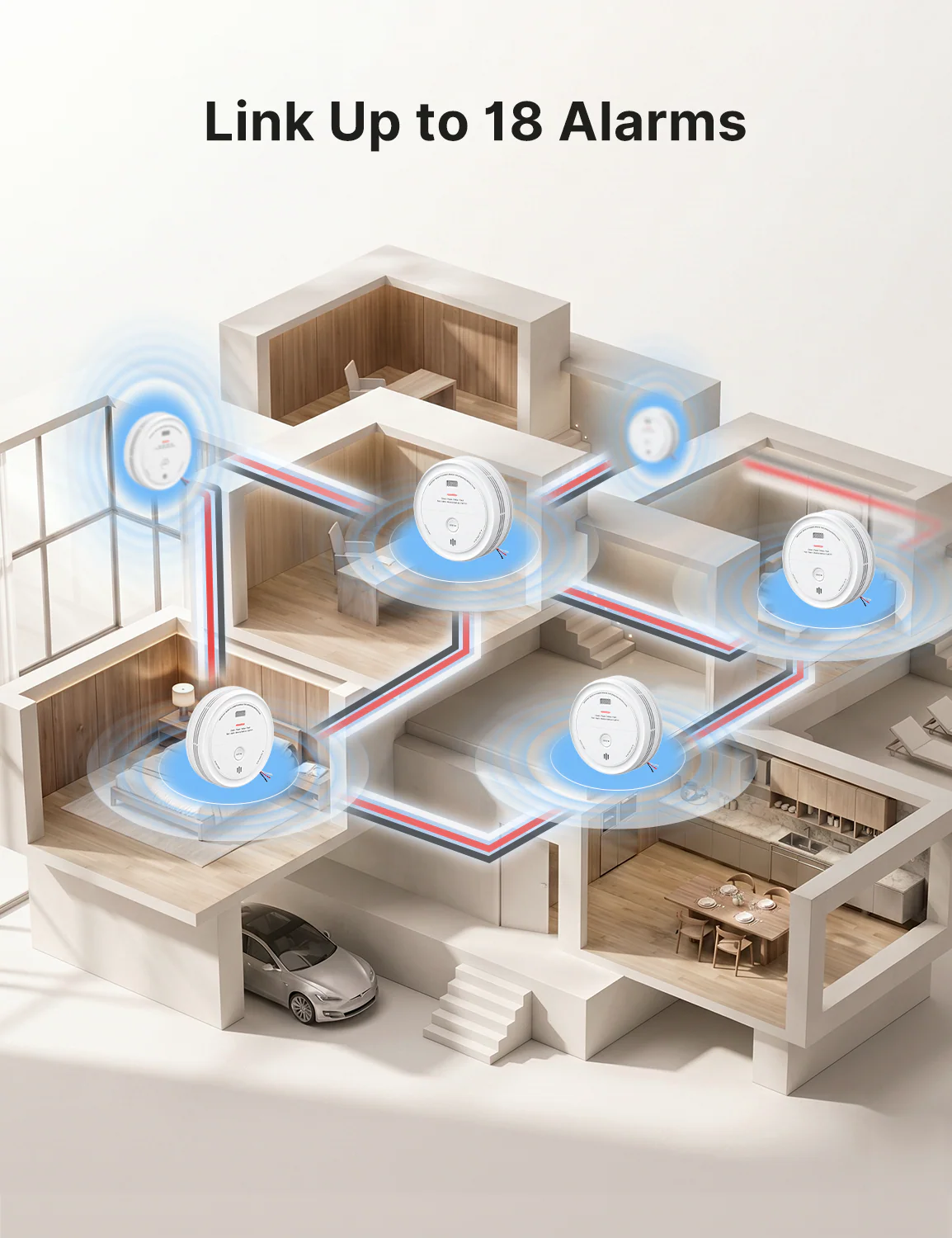 XP0J-iA Smart Hardwired Smoke and CO Alarm with Voice Alerts - Image 10