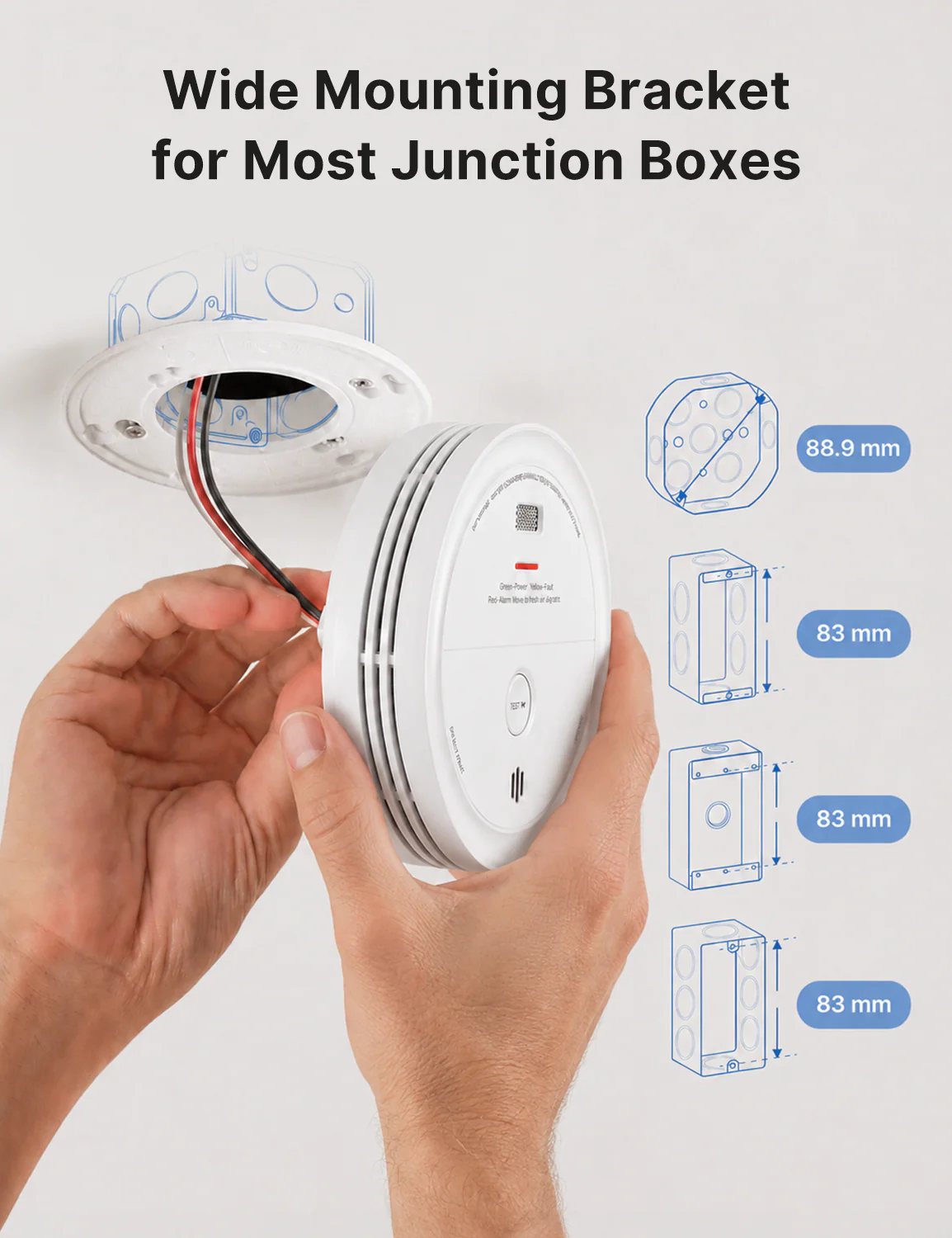 XP0J-iA Smart Hardwired Smoke and CO Alarm with Voice Alerts - Image 11