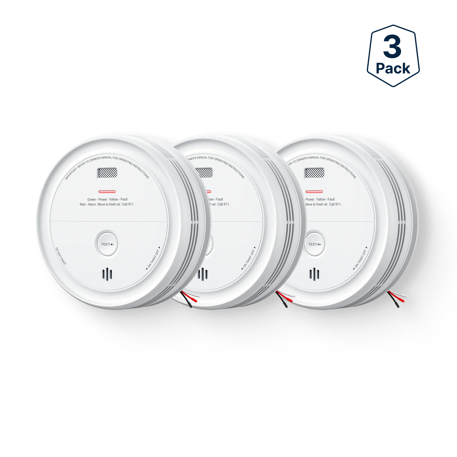 XP0J-iA Smart Hardwired Smoke and CO Alarm with Voice Alerts - Image 3