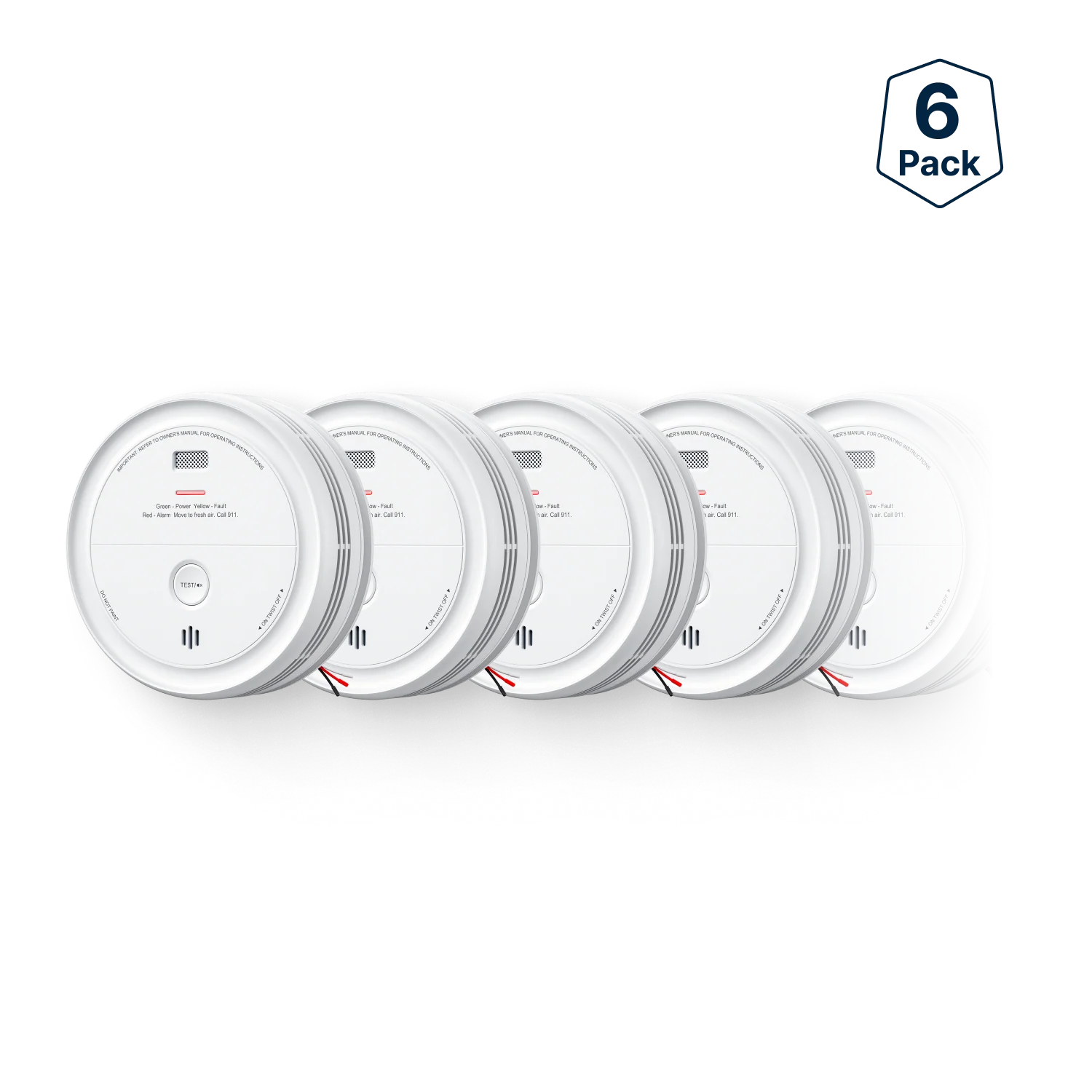 XP0J-iA Smart Hardwired Smoke and CO Alarm with Voice Alerts - Image 4