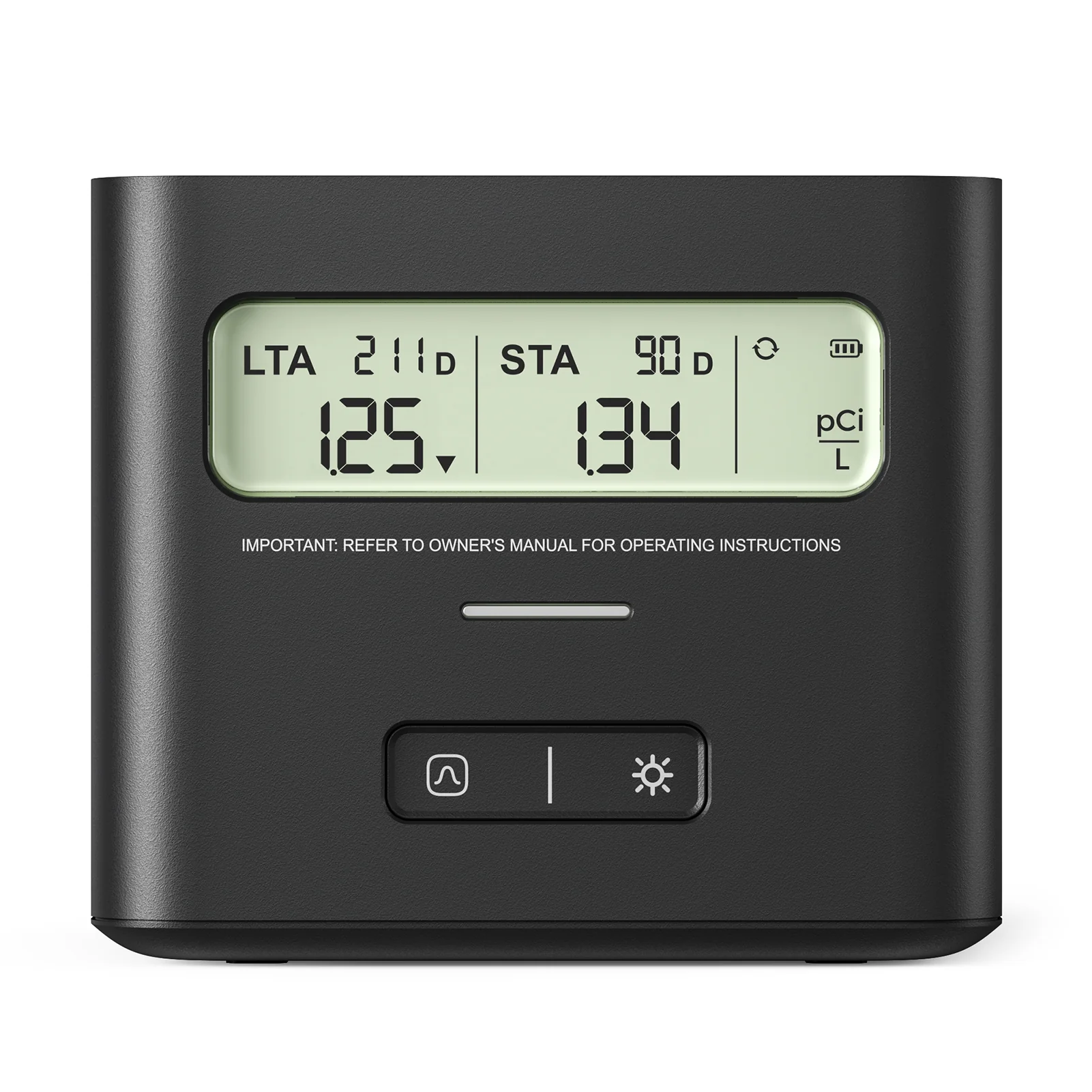 XR0A-SR Radon Detector (Black)