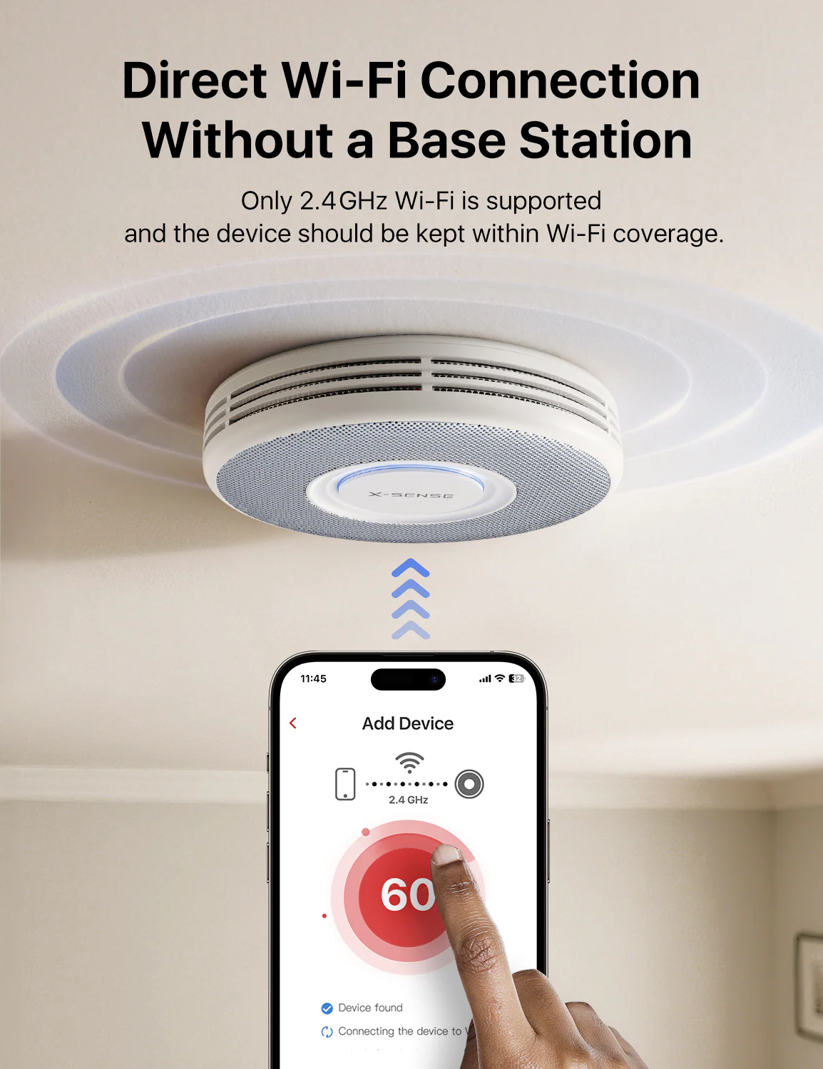 XS0B-iR Smart Smoke Alarm with Voice Alerts - Image 4