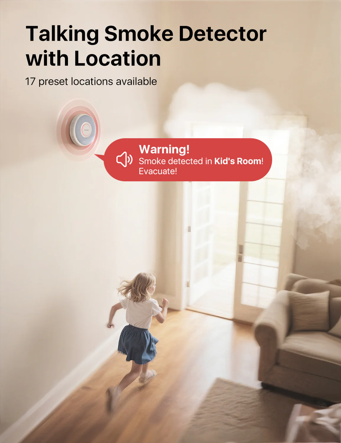 XS0B-iR Smart Smoke Alarm with Voice Alerts - Image 5